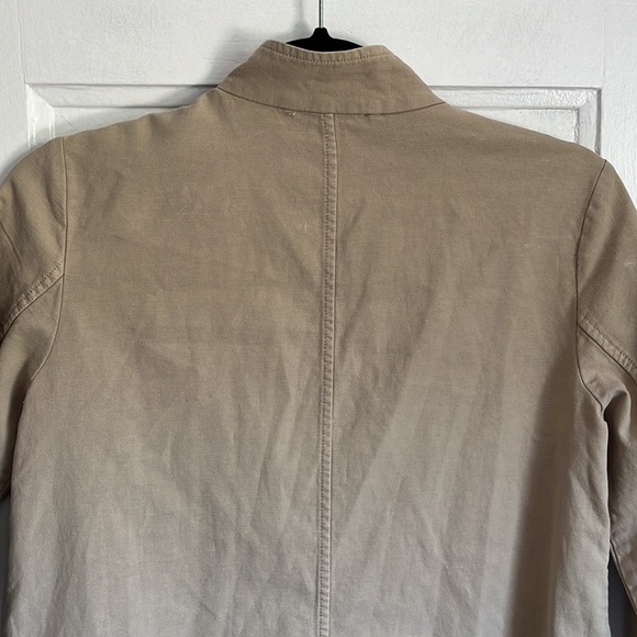 Eileen Fisher Organic Cotton Hemp Stand Collar Jacket - Picture 8 of 10